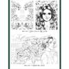 Wisdom garden Poetry and Girl Coloring Book for Adults Relaxation Color Therapy Hardcover Beautiful Girl and Flowers, Poetry view 4