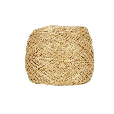 Clisil 100gram DIY Gold Lurex Glitter Thread Shining Yarn Metallic Sparkle Yarn Metal Yarn DIY Fancy Sparkle Yarn Crochet Knitting Sweater Scarf Bag Doll Yarn Accessory Yarn