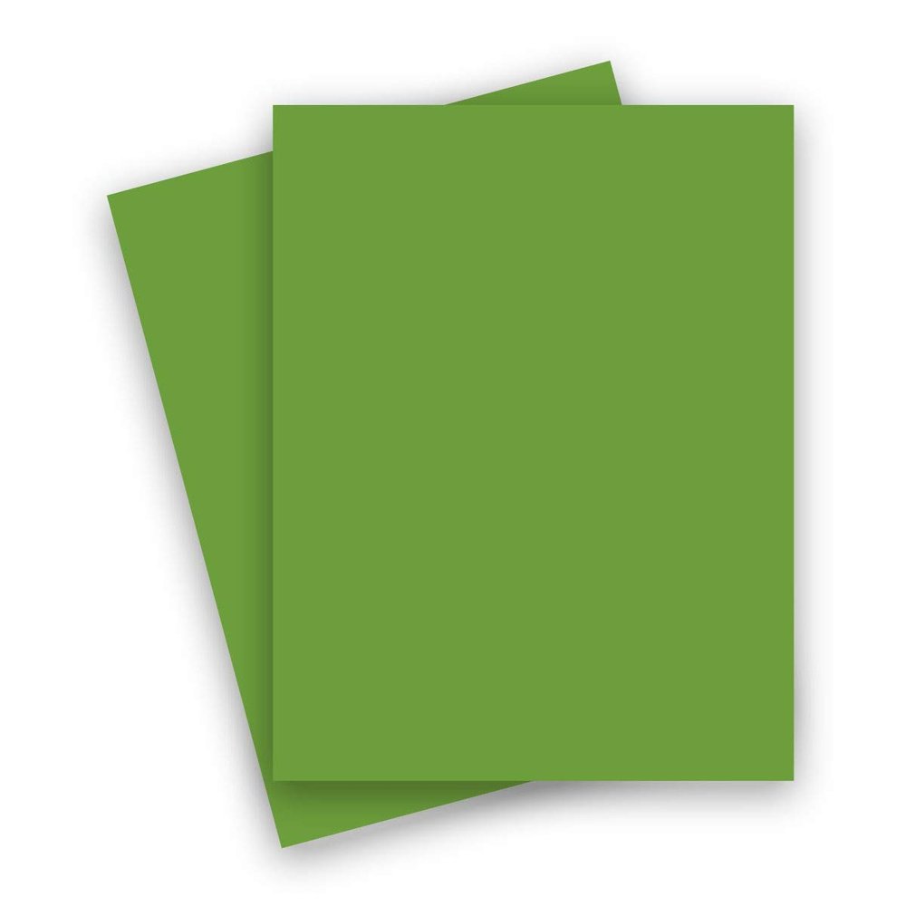 French Paper - POPTONE Gumdrop Green - 8.5X11 (65C/175gsm) Lightweight Card Stock Paper - 25 PK