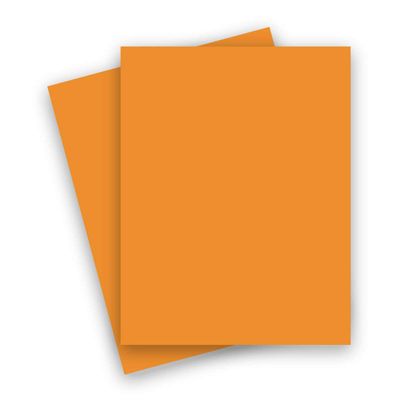 French Paper - POPTONE Orange Fizz - 8.5X11 (65C/175gsm) Lightweight Card Stock Paper - 25 PK