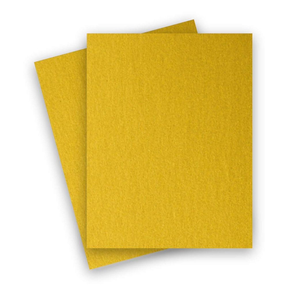 Stardream Metallic - 8.5X11 Card Stock Paper - FINE GOLD - 105lb Cover (284gsm) - 250 PK