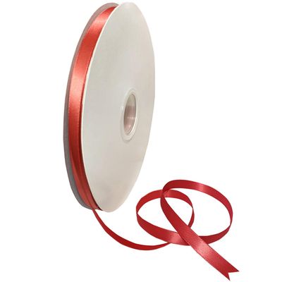 Morex Ribbon Double-Face Satin Ribbon, 3/8 inch by 100 Yards, Cinnabar, 08809/00-141