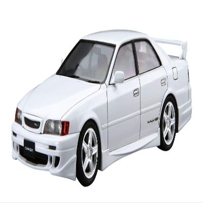 Aoshima Bunka Kyozai 1/24 The Tuned Car Series No. 47 TRD JZX100 Chaser 1998 Toyota Plastic Model