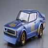 Aoshima Bunka Kyozai 1/24 The Model Car Series No. 48 Nissan KPGC110 Phantom Kenmeri Racing #73 Plastic Model view 2