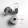 100 PCS Aluminum L Style Bobbin W/Slot for BARUDAN TAJIMA SWF Embroidery Machine view 2