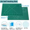 anezus Self Healing Sewing Mat, Rotary Cutting Mat Double Sided 5-Ply Craft Cutting Board for Sewing Crafts Hobby Fabric Precision Scrapbooking Project 9inch x 12inch(A4) view 2