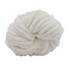 Cream Chunky Chenille Yarn Hand Knitting Yarn Vegan Jumbo Chenille Yarn Super Chunky Bulky Woven Worested Yarn Soft Warm Chenille Blanket Yarn 1 Skein/250g view 1