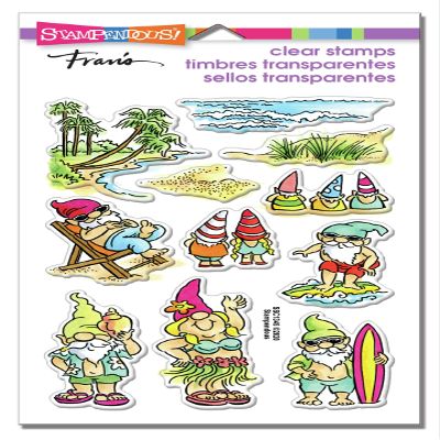 Stampendous Gnome Beach Clear Stamp Set