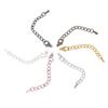 20 PCS Alloy Lobster ClaspsTail Chain Necklace Bracelet Earrings Extension Chain DIY Findings Jewelry Extender Tail Extender Chain (White K) view 3