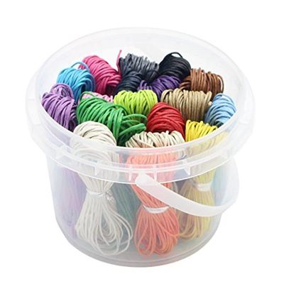 180Yards 18 Colors 1mm Waxed Cotton Cord DIY Making Thread Jewelry Bracelet Material