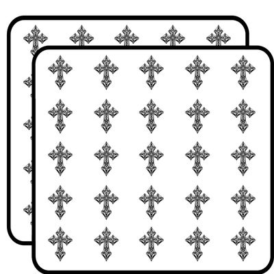 50 PCs Retro Vintage Ornate Celtic Cross Icon 1" Stickers Decals Laptop Notebook Phone Waterproof Vinyl Trendy