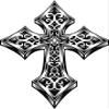 50 PCs Retro Vintage Ornate Celtic Cross Icon 1" Stickers Decals Laptop Notebook Phone Waterproof Vinyl Trendy view 2