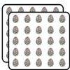 50 PCs Cool Geometric Abstract Pattern Egg 1" Stickers Decals Laptop Notebook Phone Waterproof Vinyl Trendy view 1
