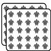 50 PCs Hawaiian Honu Turtle Tortoise with Tribal Pattern 1" Stickers Decals Laptop Notebook Phone Waterproof Vinyl Trendy view 1