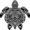50 PCs Hawaiian Honu Turtle Tortoise with Tribal Pattern 1" Stickers Decals Laptop Notebook Phone Waterproof Vinyl Trendy view 2