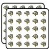 50 PCs Evil Smiling Gray Thunder Rain Cloud 1" Stickers Decals Laptop Notebook Phone Waterproof Vinyl Trendy view 1