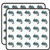 50 PCs Aqua Teal Tile Pattern Chameleon 1" Stickers Decals Laptop Notebook Phone Waterproof Vinyl Trendy view 1