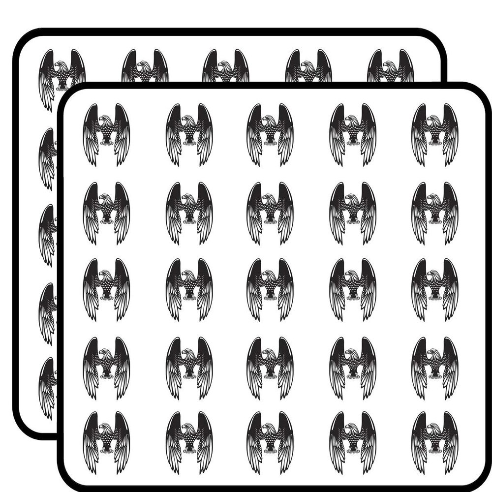 50 PCs Simple Majestic Black and White American Eagle 1" Stickers Decals Laptop Notebook Phone Waterproof Vinyl Trendy