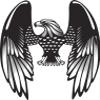 50 PCs Simple Majestic Black and White American Eagle 1" Stickers Decals Laptop Notebook Phone Waterproof Vinyl Trendy view 2