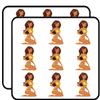 18 Pcs Cute Sexy Tan Tropical Beach Bikini Babe Cartoon 2" Stickers Decals Laptop Notebook Phone Waterproof Vinyl Trendy view 1