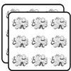 18 Pcs Grayscale Octopus Squid with Long Tentacles 2" Stickers Decals Laptop Notebook Phone Waterproof Vinyl Trendy view 1