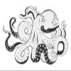 18 Pcs Grayscale Octopus Squid with Long Tentacles 2" Stickers Decals Laptop Notebook Phone Waterproof Vinyl Trendy view 2