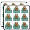 18 Pcs Cute Happy Lazy Couch Potato on Chair Cartoon 2" Stickers Decals Laptop Notebook Phone Waterproof Vinyl Trendy view 1