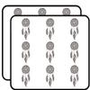 18 Pcs Dainty Brown Henna Flower Feather Dream Catcher Drawing 2" Stickers Decals Laptop Notebook Phone Waterproof Vinyl Trendy view 1