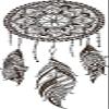 18 Pcs Dainty Brown Henna Flower Feather Dream Catcher Drawing 2" Stickers Decals Laptop Notebook Phone Waterproof Vinyl Trendy view 2