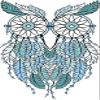 50 PCs Pretty Optical Illusion Dream Catcher Owl 1" Stickers Decals Laptop Notebook Phone Waterproof Vinyl Trendy view 2