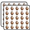 50 PCs Red Eyed Orange Stripped Tiger Mascot 1" Stickers Decals Laptop Notebook Phone Waterproof Vinyl Trendy view 1