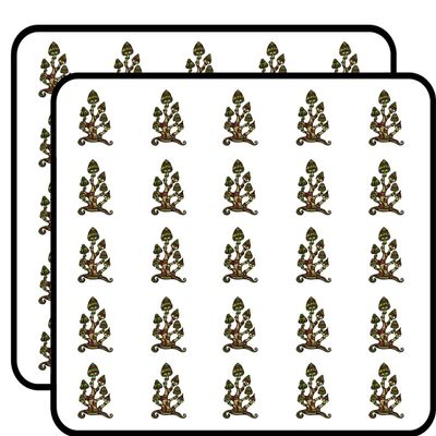 50 PCs Psychedelic Magic Colorful Mushroom Green Gold Green Yellow Black White 1" Stickers Decals Laptop Notebook Phone Waterproof Vinyl Trendy
