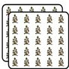 50 PCs Psychedelic Magic Colorful Mushroom Green Gold Green Yellow Black White 1" Stickers Decals Laptop Notebook Phone Waterproof Vinyl Trendy view 1