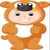 18 Pcs Cute Baby in Animal Costume Cartoon - Bear 2" Stickers Decals Laptop Notebook Phone Waterproof Vinyl Trendy view 2