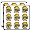 18 Pcs Skull with Space Helmet Cartoon 2" Stickers Decals Laptop Notebook Phone Waterproof Vinyl Trendy view 1