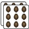 18 Pcs Simple Angry Yeti Abominable Snowman Cartoon Head - Brown 2" Stickers Decals Laptop Notebook Phone Waterproof Vinyl Trendy view 1