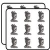 18 Pcs Pencil Sketch Dia De Los Muertos Woman with Flowers and Jewels 2" Stickers Decals Laptop Notebook Phone Waterproof Vinyl Trendy view 1