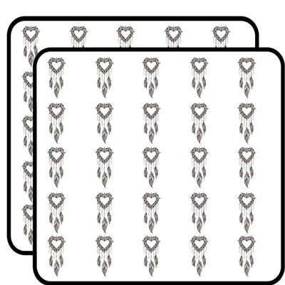 50 PCs Divine Designs Henna Heart Dream Catcher 1" Stickers Decals Laptop Notebook Phone Waterproof Vinyl Trendy