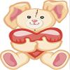 18 Pcs Happy Valentines Day Rabbit Cartoon 2" Stickers Decals Laptop Notebook Phone Waterproof Vinyl Trendy view 2