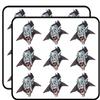 18 Pcs Creepy Halloween Dracula Vampire Cartoon Face 2" Stickers Decals Laptop Notebook Phone Waterproof Vinyl Trendy view 1