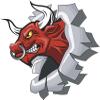 18 Pcs Cool Angry Anime Predator Busting Out of Screen Cartoon - Bull 2" Stickers Decals Laptop Notebook Phone Waterproof Vinyl Trendy view 2