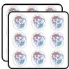 18 Pcs Pretty Pastel Ombre Mandala Elephant with Mandala Flowers 2" Stickers Decals Laptop Notebook Phone Waterproof Vinyl Trendy view 1
