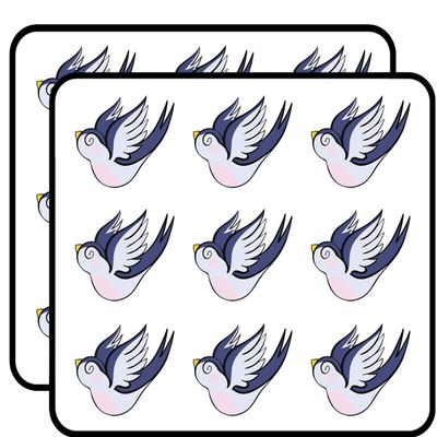 18 Pcs Pretty Anime Diving Swallow Cartoon 2" Stickers Decals Laptop Notebook Phone Waterproof Vinyl Trendy