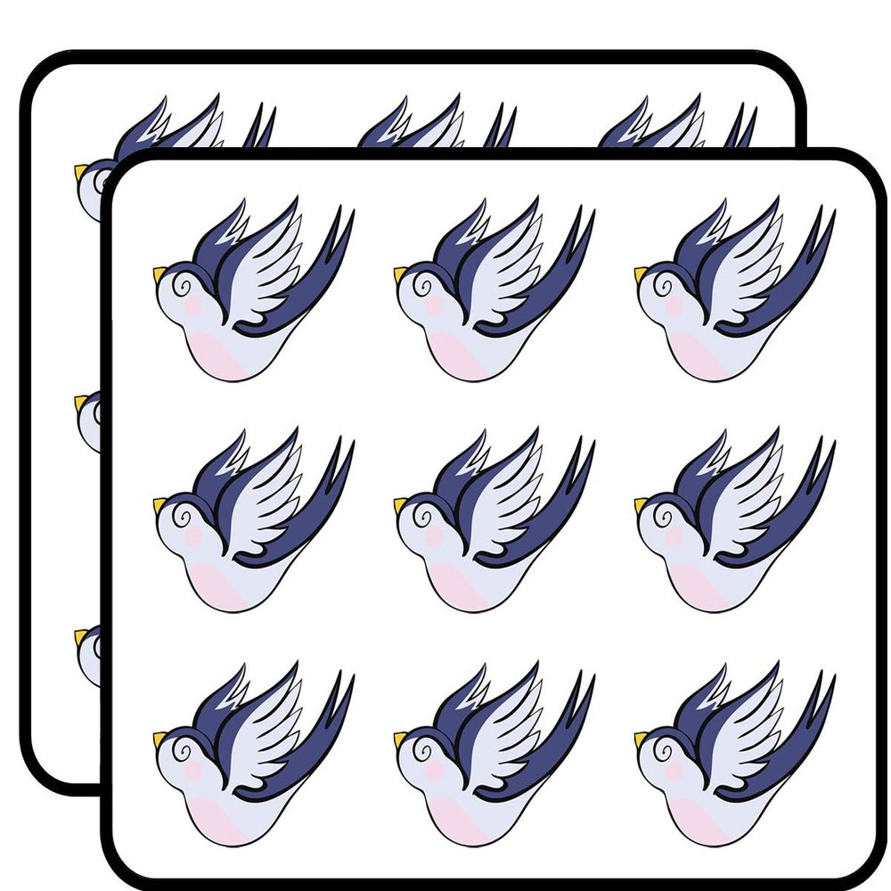 18 Pcs Pretty Anime Diving Swallow Cartoon 2" Stickers Decals Laptop Notebook Phone Waterproof Vinyl Trendy