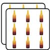 18 Pcs Cool Simple Beer Ale Scale Chart Cartoon - Beer Bottle 2" Stickers Decals Laptop Notebook Phone Waterproof Vinyl Trendy view 1