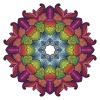 18 Pcs Rainbow Ombre Outlined Psychedelic Flower Icon #4 2" Stickers Decals Laptop Notebook Phone Waterproof Vinyl Trendy view 2