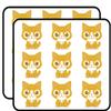 18 Pcs Orange Tiger Stripe Baby Kitty Cat 2" Stickers Decals Laptop Notebook Phone Waterproof Vinyl Trendy view 1