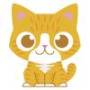 18 Pcs Orange Tiger Stripe Baby Kitty Cat 2" Stickers Decals Laptop Notebook Phone Waterproof Vinyl Trendy view 2