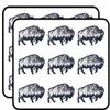 18 Pcs Cool Mountain Forest Range in Buffalo Cartoon 2" Stickers Decals Laptop Notebook Phone Waterproof Vinyl Trendy view 1