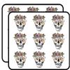 18 Pcs Happy Cute Girly Rose Floral Skull Drawing 2" Stickers Decals Laptop Notebook Phone Waterproof Vinyl Trendy view 1